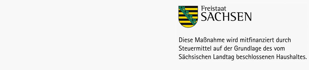 Logo Förderung durch Sachsen